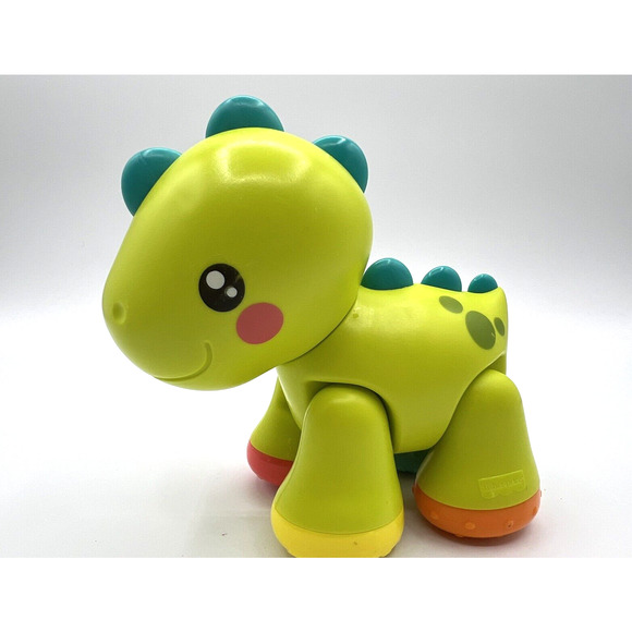 Fisher Price Paradise Pals Dino Clicker Pal Toy, Lime Green Dinosaur, Moveable - Picture 1 of 7